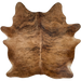 Brown and Black Brazilian Brindle Cowhide: brown with black, brindle markings - 7'3" x 5'11" (BRBR1635)