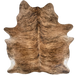 Brown and Black Brazilian Brindle Cowhide: brown with black, brindle markings - 6'11" x 5'5" (BRBR1651)
