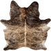 Large Brown and Black Brazilian Brindle Cowhide: brown with black, brindle markings - 7'8" x 5'11" (BRBR1683)