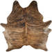 Brown and Black Brazilian Brindle Cowhide: brown with black, brindle markings - 7'4" x 6'1" (BRBR1685)