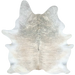 XXL Lt Beige, White, Gray Brazilian Brindle Cowhide: has a mix of light beige and white with gray, brindle markings - 8'7" x 6'2" (BRBR1695)