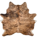 Brown and Black Brazilian Brindle Cowhide: brown with black, brindle markings - 6'8" x 5'8" (BRBR1705)