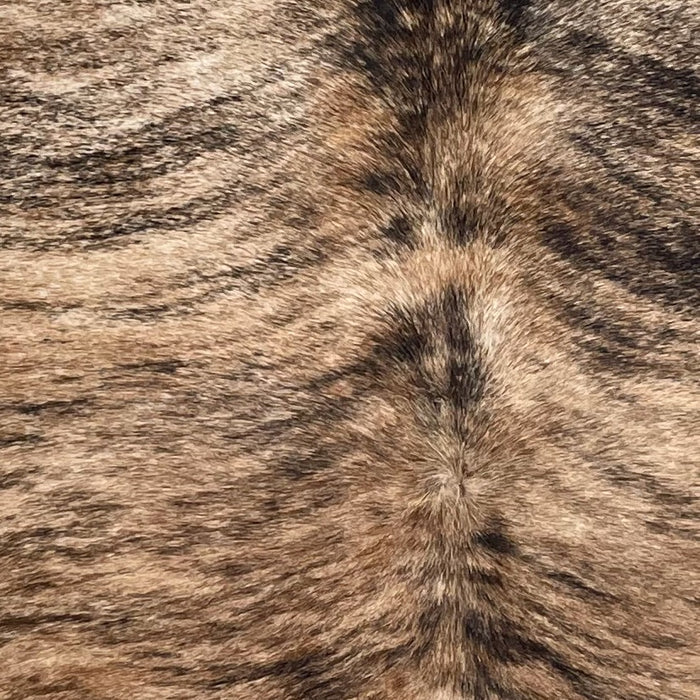 Lt Tan, Brown, Black Brazilian Brindle Cowhide - 7' x 6' (BRBR1712)