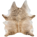 Lt Brown and Black Brazilian Brindle Cowhide: light brown with black, brindle markings - 6'11" x 5'11" (BRBR1764)