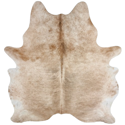 Lt Brown and Gray Brazilian Brindle Cowhide: light brown with gray, brindle markings - 7'3" x 6'2" (BRBR1771)