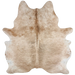 Lt Brown and Gray Brazilian Brindle Cowhide: light brown with gray, brindle markings - 7'3" x 6'2" (BRBR1771)