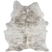 White and Gray Brazilian Brindle Cowhide: white with gray, brindle markings - 7'5" x 5'6" (BRBR1774)