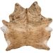 Brown and Black Brazilian Brindle Cowhide: brown with black, brindle markings - 7'5" x 6'8" (BRBR1776)