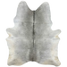 XL Gray Brazilian Cowhide, 1 brand mark:  gray, with darker gray down the spine, and one brand mark on the right side of the butt - 8' x 5'10" (BRGR247)