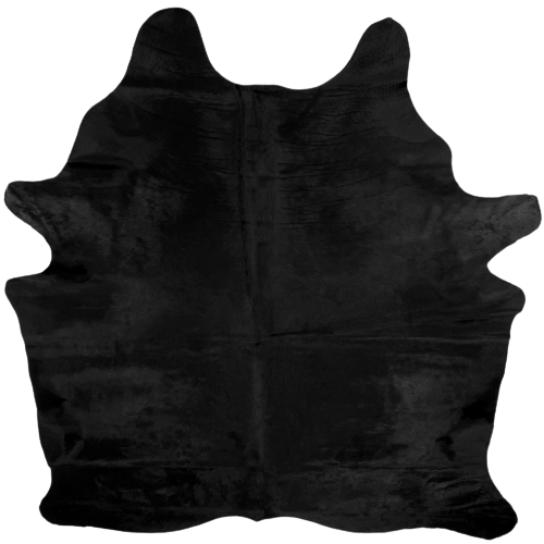 Dyed Black Brazilian Cowhide - 6'11" x 5'11" (BRSLD207)