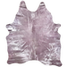 Lilac Dyed Brazilian Cowhide w/ Silver Shimmer - 7'5" x 6'3" (BRSLDS248)