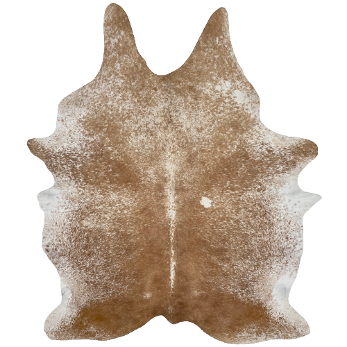 Large Brown and White Speckled Brazilian Cowhide :  brown with white speckles - 7'9" x 5'8" (BRSP1919)