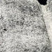 Closeup of this XXL, White and Black, Speckled, Brazilian Cowhide, showing white with black speckles and spots (BRSP2051)