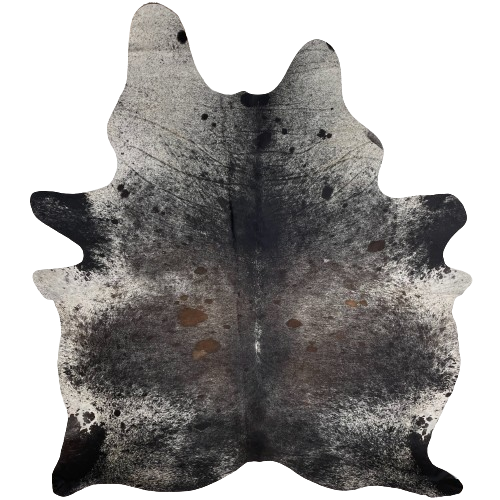 Large Tricolor Speckled Brazilian Cowhide - 7'11