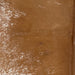 Closeup of this Speckled Brazilian Cowhide, showing brown with white speckles and spots (BRSP3025)