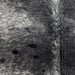 Closeup of this Speckled Brazilian Cowhide, showing black with white speckles (BRSP3167)