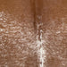 Closeup of this Speckled Brazilian Cowhide, showing brown with white speckles and spots (BRSP3176)