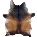 Tricolor Speckled Brazilian Cowhide: brown and black with white speckles and spots - 7'2" x 5'5" (BRSP3275)