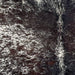 Closeup of this Tricolor Speckled Brazilian Cowhide, showing white with black and dark brown speckles and spots  (BRSP3300)