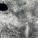 Closeup of this Speckled Brazilian Cowhide, showing white with black speckles and spots  (BRSP3315)