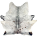 XL Tricolor Speckled Brazilian Cowhide: white with black and brown speckles and spots - 8'3" x 6'8" (BRSP3371)