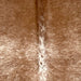 Closeup of this Speckled Brazilian Cowhide, showing brown with white speckles (BRSP3496)