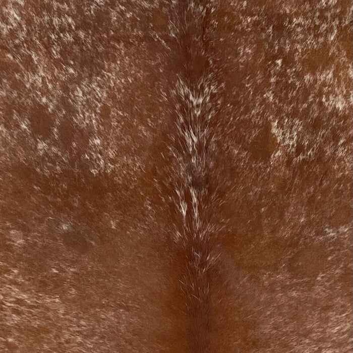 Reddish Brown and White Speckled Brazilian Cowhide - 6'7" x 5'8" (BRSP3731)