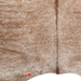 Closeup of this XL Brown and White Speckled Brazilian Cowhide, showing one brand mark on the left side of the butt  (BRSP3775)