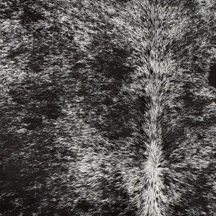 Black and White Speckled Brazilian Cowhide - 6'8" x 5'10" (BRSP3833)