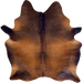 Red Brown and Black Brazilian Watusi Cowhide: has a mix of red brown, dark brown, and black - 7'5" x 5'10" (BRWA090)