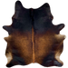 Red Brown and Black Brazilian Watusi Cowhide: has a mix of red brown and black - 6'10" x 5'7" (BRWA095)