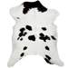 White and Black Calfskin: white with small, black spots - 3'8" x 2'11" (CALF777)