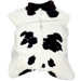White and Black Calfskin: white with small and large, black spots - 2'11" x 2'4" (CALF810)