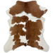 Brown and White Calfskin: white with large, brown spots - 2'10" x 2'7" (CALF841)