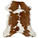 Brown and White Calfskin: white with large, brown spots - 3'4" x 2'6" (CALF843)