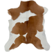 Brown and White Calfskin: white with large, brown spots - 3' x 2'6" (CALF844)