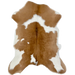 Caramel and White Calfskin: caramel with large and small, white spots - 2'10" x 2' (CALF856)