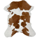 Brown and White Calfskin: white with large and small, brown spots) - 3'3" x 2'9" (CALF857)