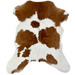 Brown and White Calfskin: white with large and small, brown spots - 3' x 2'4" (CALF860)