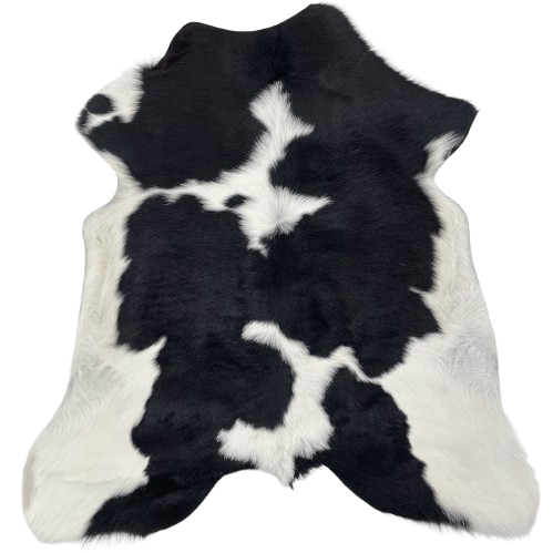 Black and White Calfskin: white with large, black spots - 3'3" x 2'7" (CALF874)