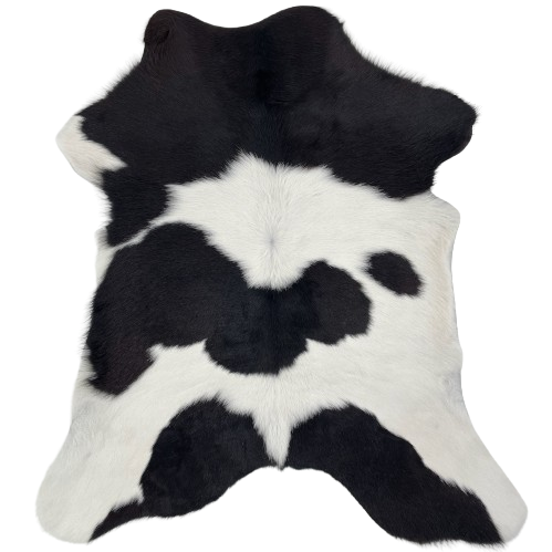 Black and White Calfskin: white with large and small, black spots - 3'3" x 2'6" (CALF875)