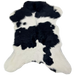 Black and White Calfskin: white with large and small, black spots - 3'1" x 2'5" (CALF877)