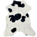White and Black Calfskin: white with black spots - 3'3" x 2'5" (CALF878)
