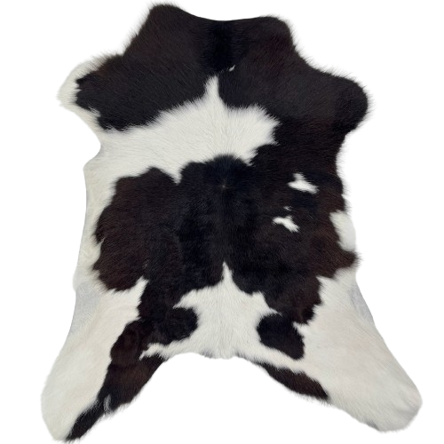 Black and White Calfskin: white with large and small, black spots - 2'9" x 2'4" (CALF880)