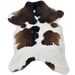 Dark Brown and White Calfskin: white with dark brown spots -  2'11" x 2'5" (CALF881)