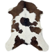 White and Dark Brown Calfskin: white with dark brown spots - 3' x 2'3" (CALF882)