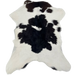 White and Black Calfskin: white with black spots - 3' x 2'5" (CALF883)