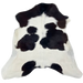 White and Black Calfskin: white with black spots - 2'9" x 2' (CALF889)