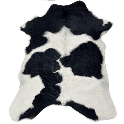 Black and White Calfskin: white with large, black spots - 3'3" x 2'6" (CALF894)