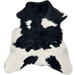 Black and White Calfskin: white with large, black spots - 3'2" x 2'5" (CALF895)